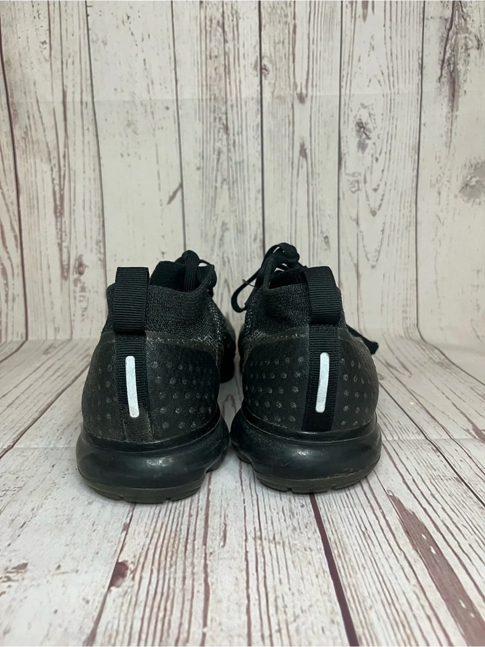 Nike Air Vapormax Flyknit 2 Men's Size 13 Running Shoes Black Gray